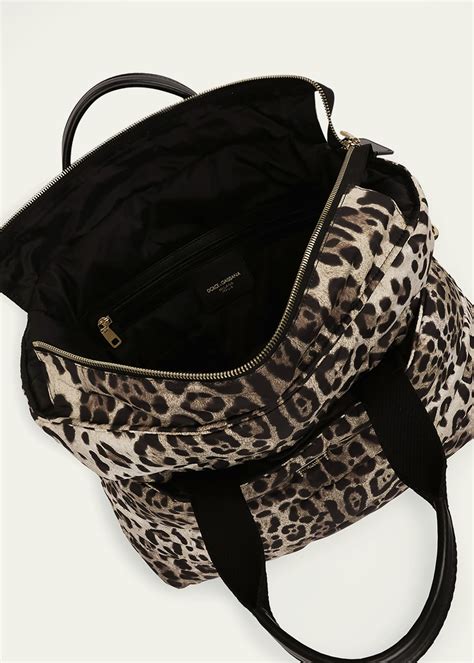 Dolce & Gabbana Animal Print Diaper Bag .